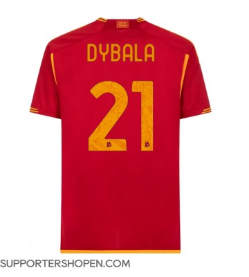 AS Roma Paulo Dybala #21 Hemma Matchtröja 2023-24 Kortärmad